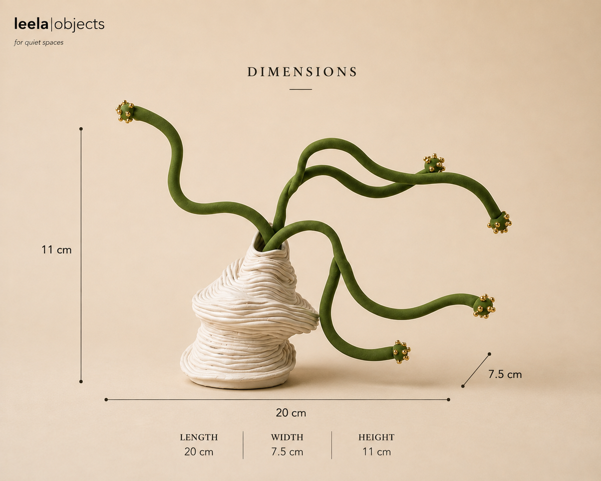 Sculptural Botanical Vessel Object