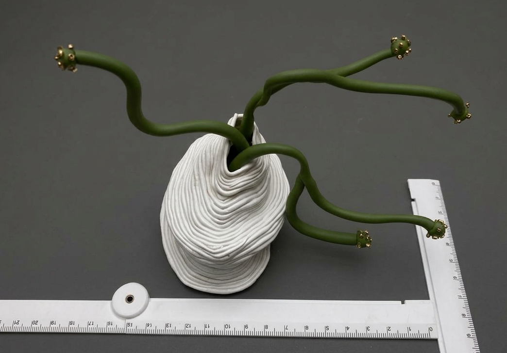 Sculptural Botanical Vessel Object