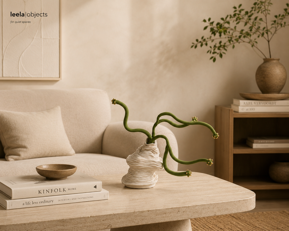 Sculptural Botanical Vessel Object